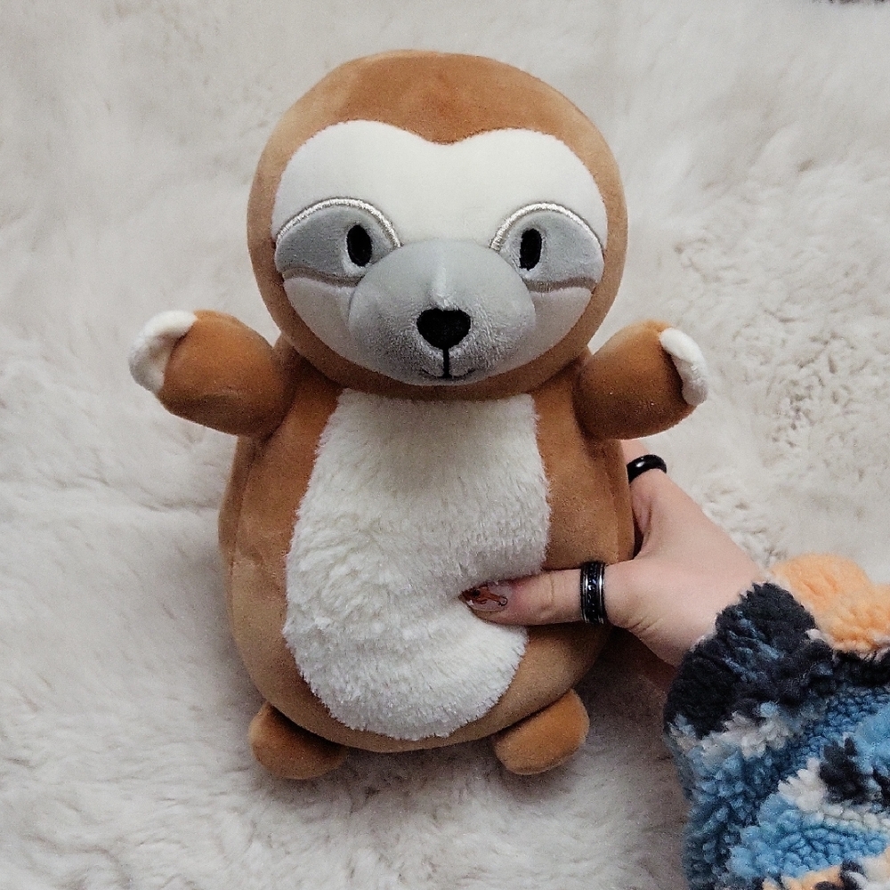 10" Simon the Sloth Brown Squishmallows HugMee Plush